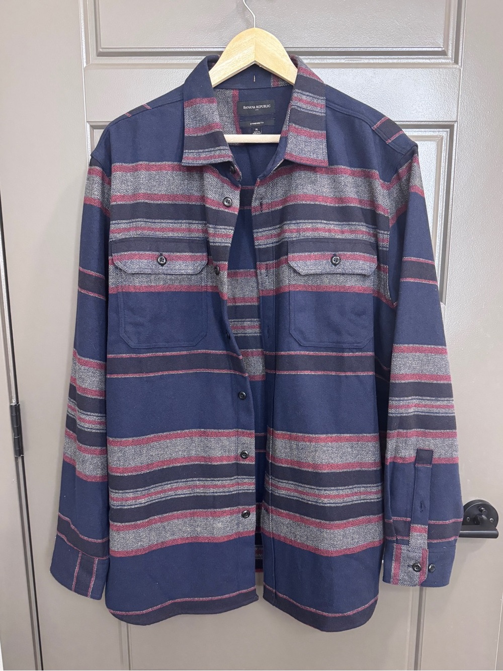 Banana Republic Button-Up Striped Shirt
